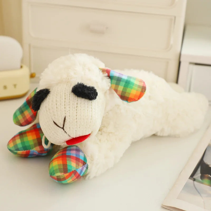 Squeaky Lamb Plush Dog Toy - view 9