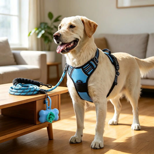 No Pull Dog Harness & Leash Set 4-Piece - view 2