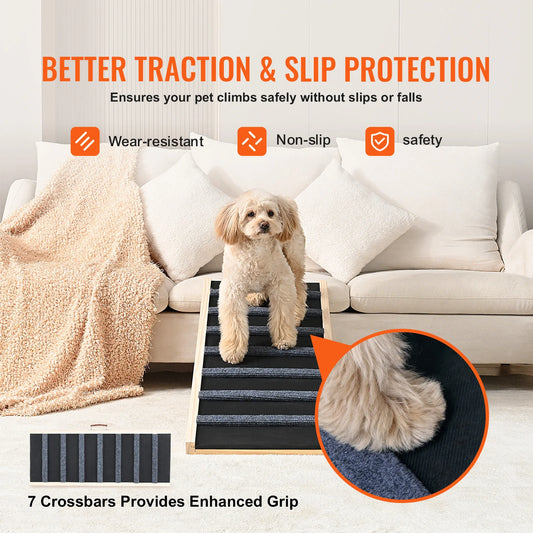 Dog Ramp Folding Ladder Anti-slip