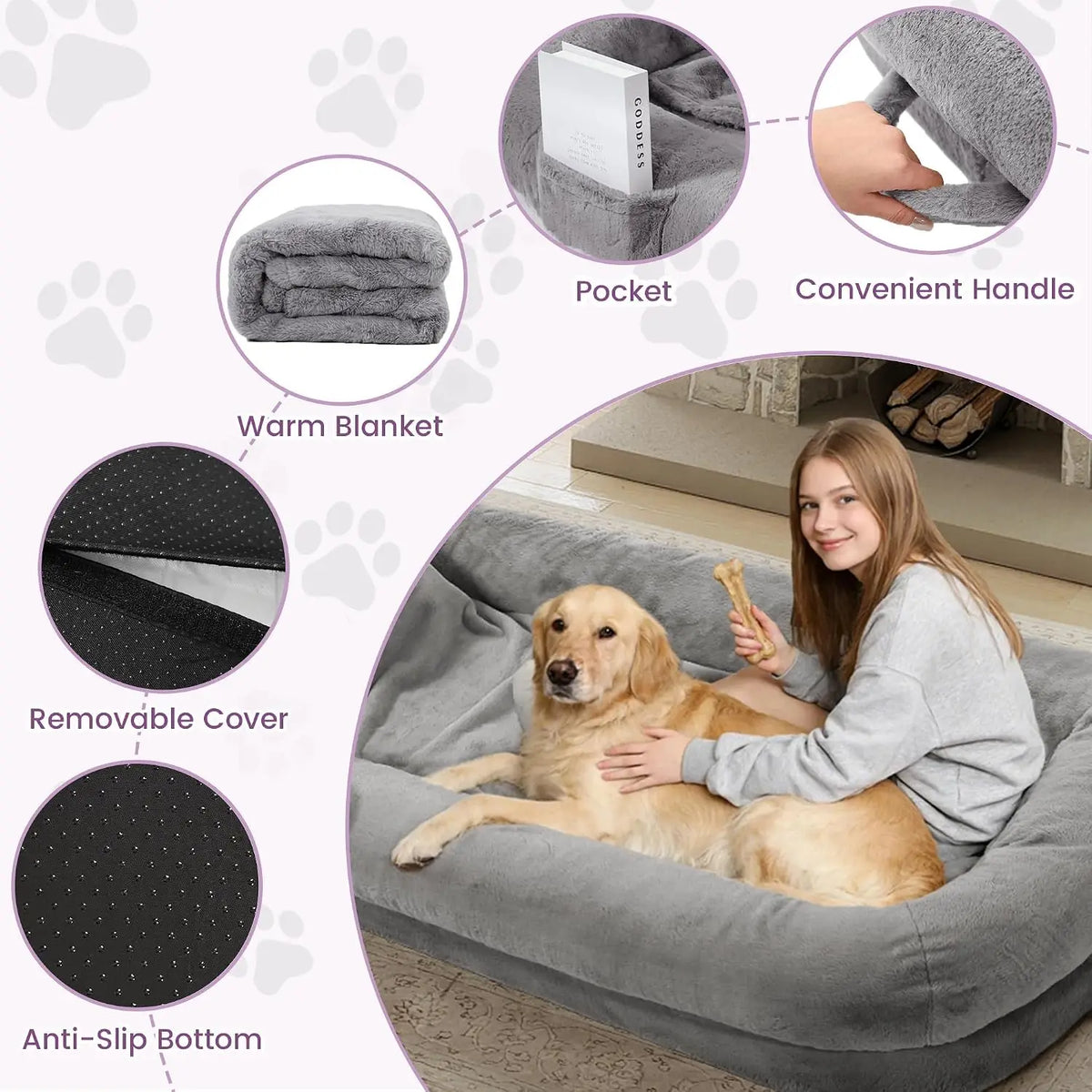 Human Dog Bed for Adults
