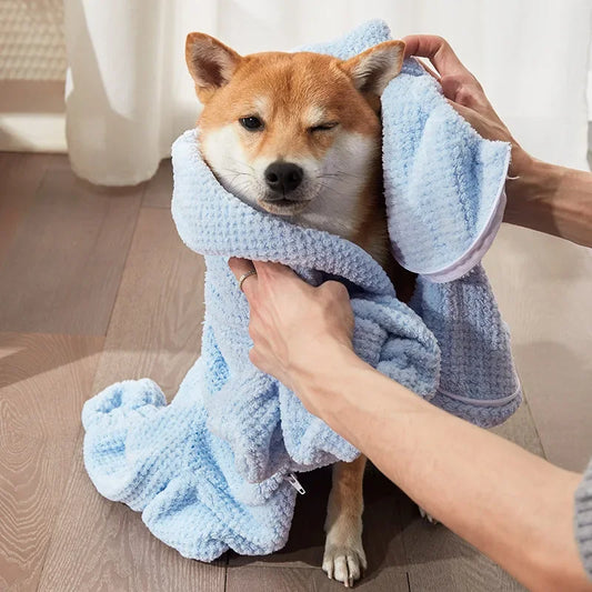 XXL Absorbent Dog Bathrobe Towel - view 2