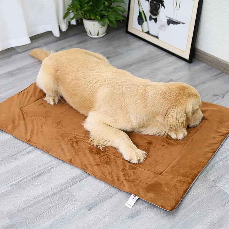 Self-Heating Flannel Dog Bed Mat - view 3
