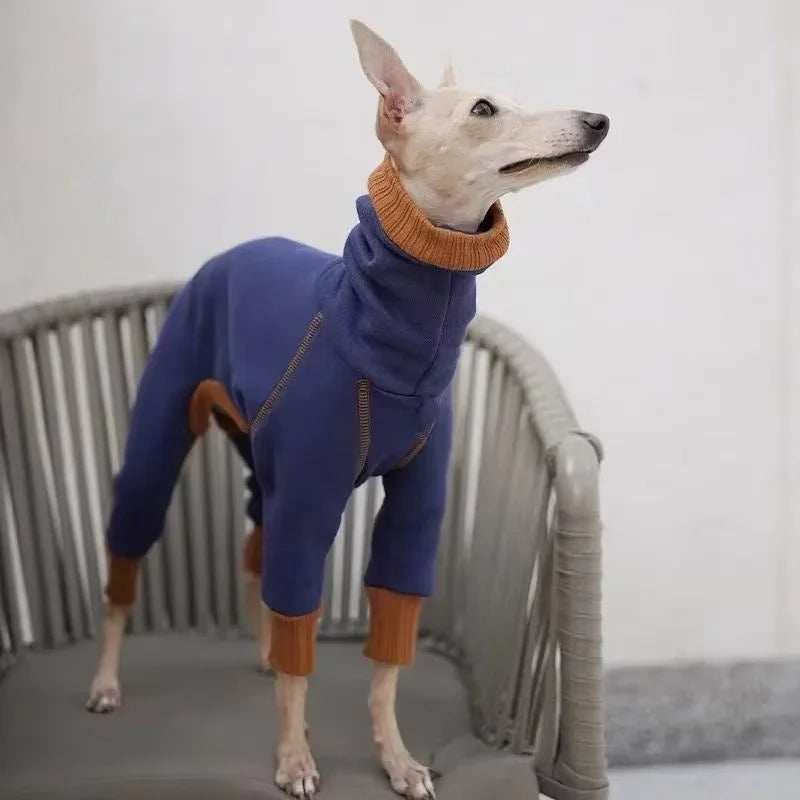 High Neck Fleece Jumpsuit for Large Dogs - view 5
