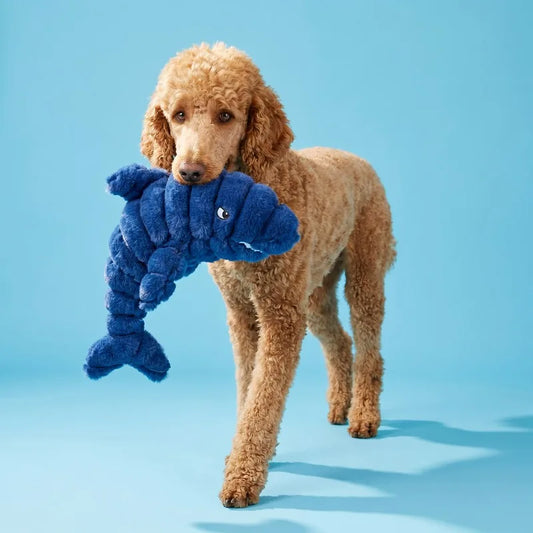 Blue Shark Plush Dog Toy - view 2