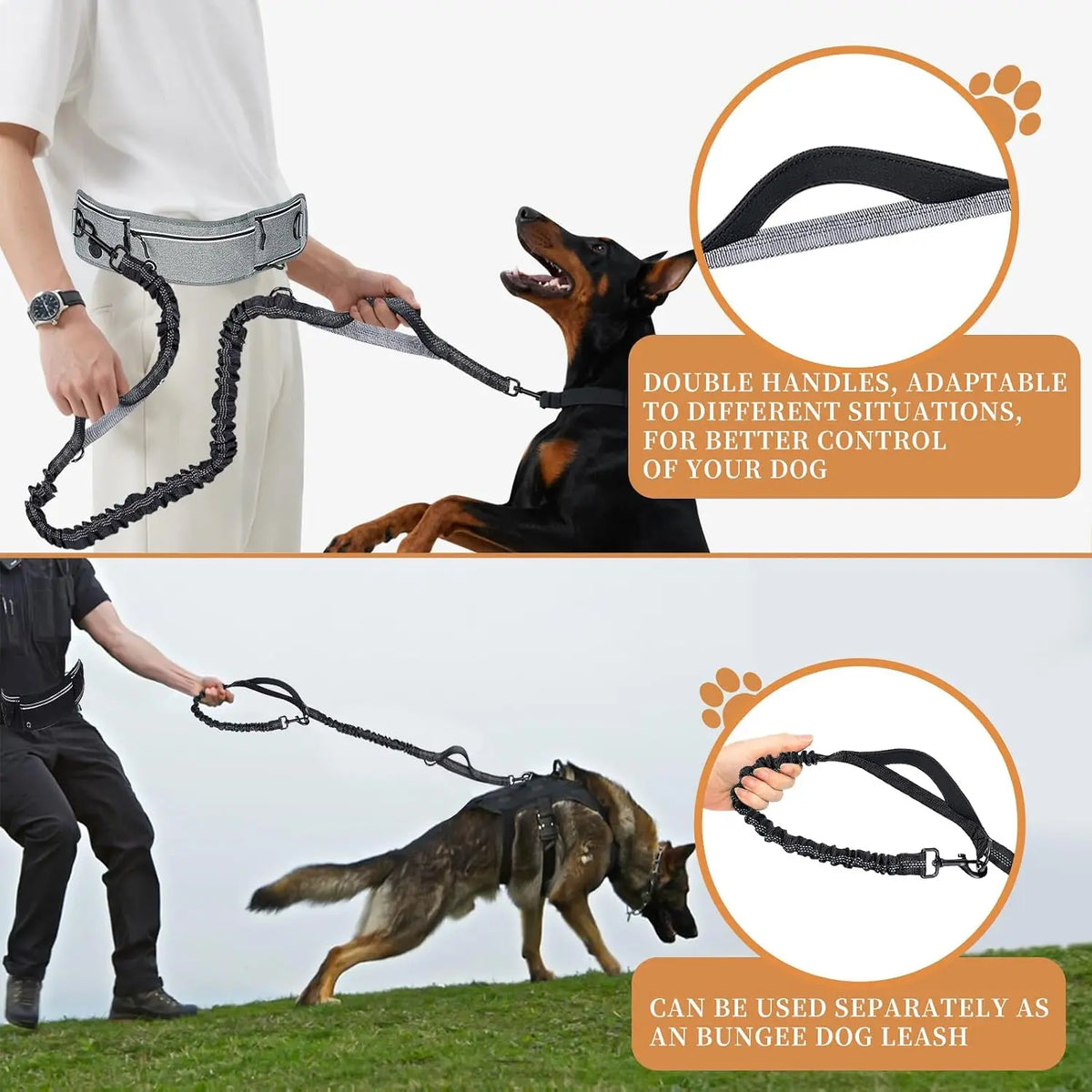 Hands-Free Waist Belt Dog Leash - view 6