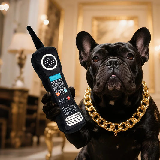 Squeaky Plush Phone Dog Toy - view 2