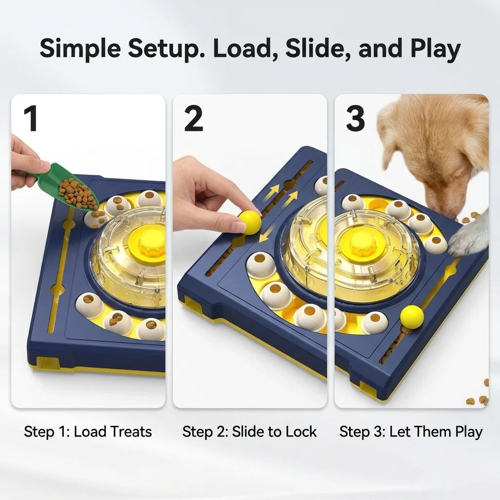 Dog Puzzle Toy, DJ Turntable