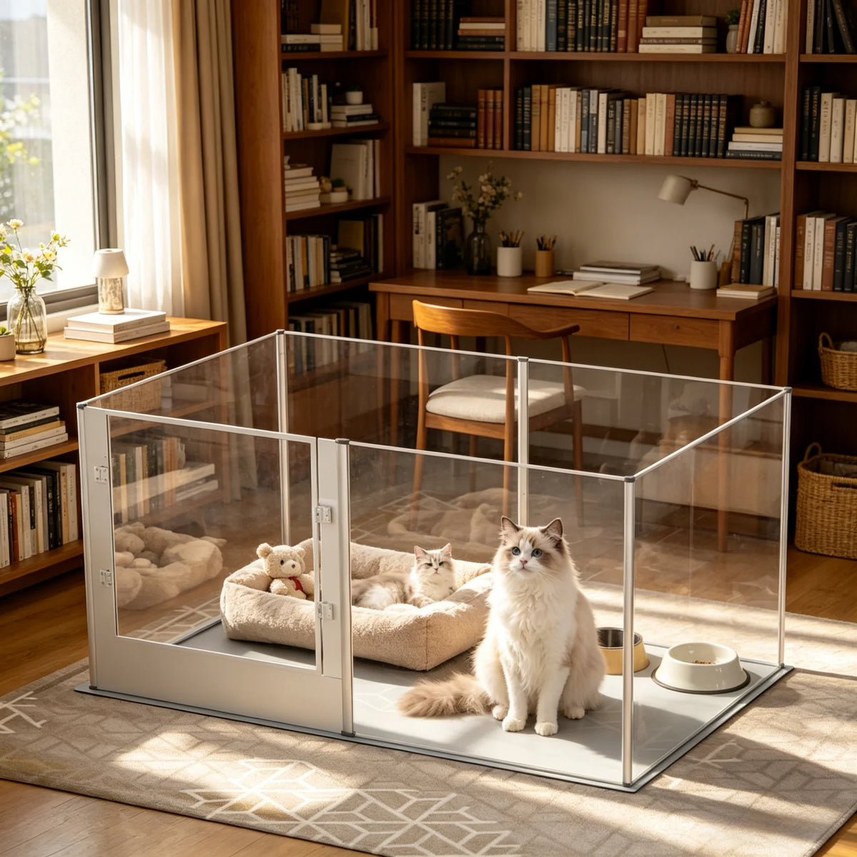 Large Acrylic Dog Playpen Fence for Indoor