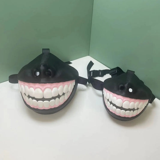 Halloween Funny Dog Muzzle with Smiling Teeth