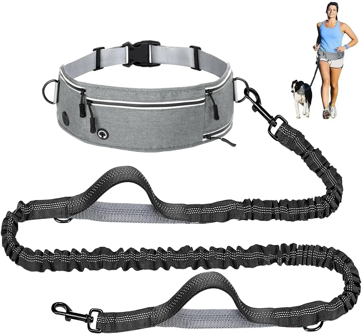 Hands-Free Waist Belt Dog Leash - view 7
