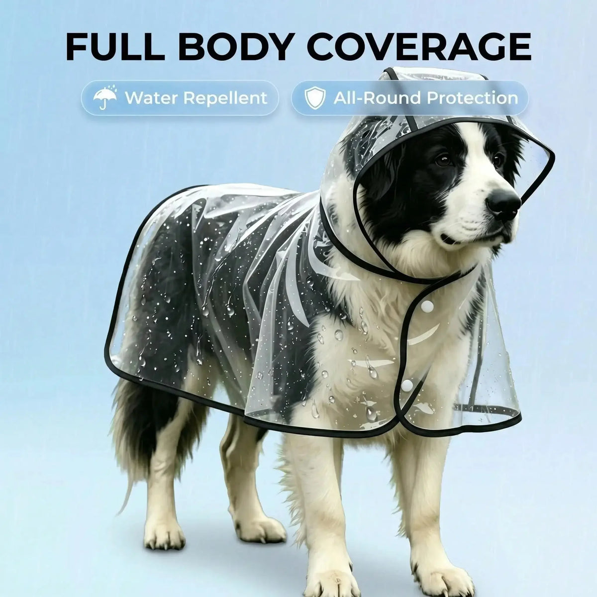 Transparent Dog Raincoat