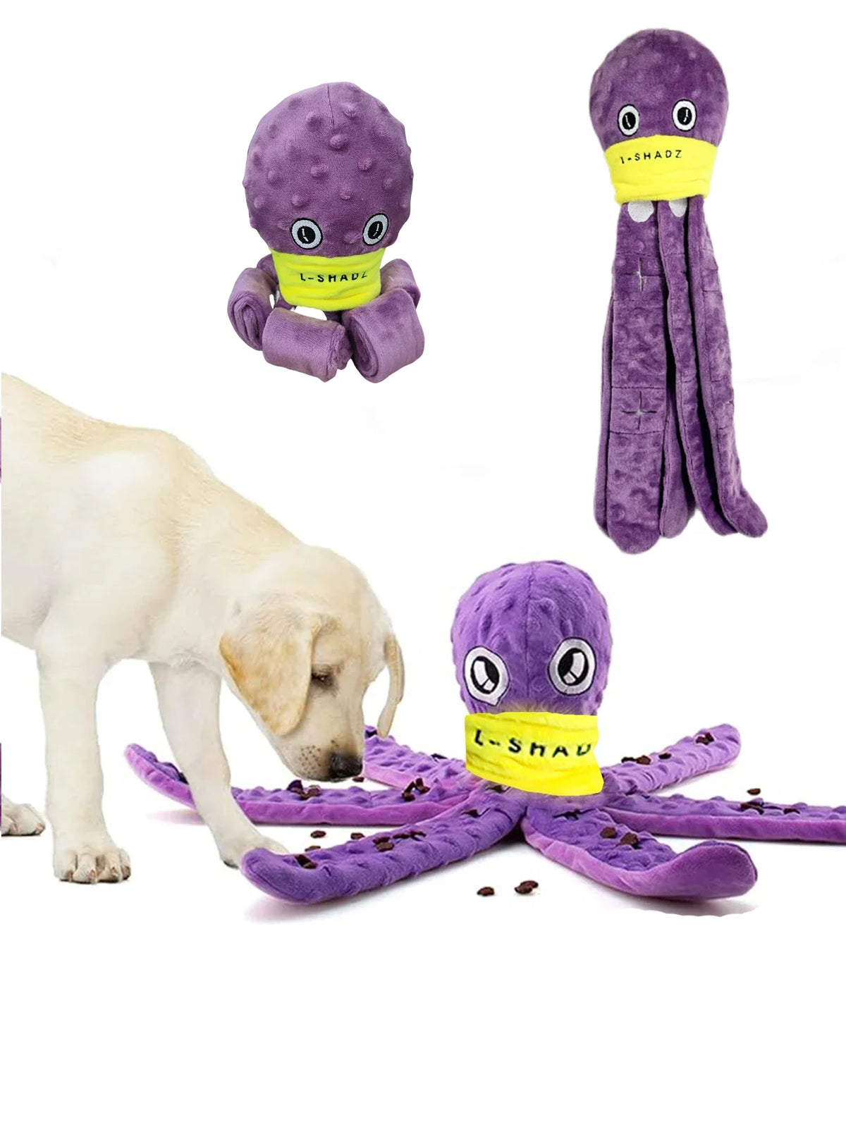 Octopus Snuffle Puzzle Dog Toy