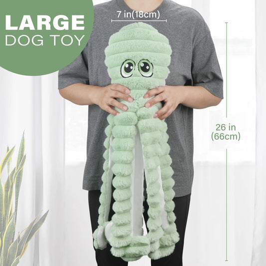 Octopus Design Pet Grinding Teeth Squeaky Plush Toy