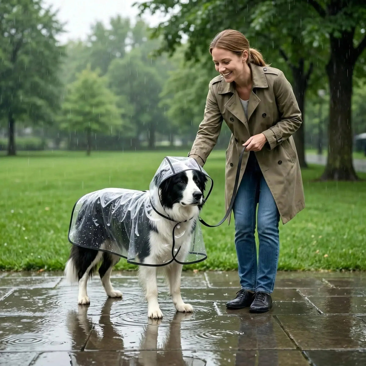 Transparent Dog Raincoat