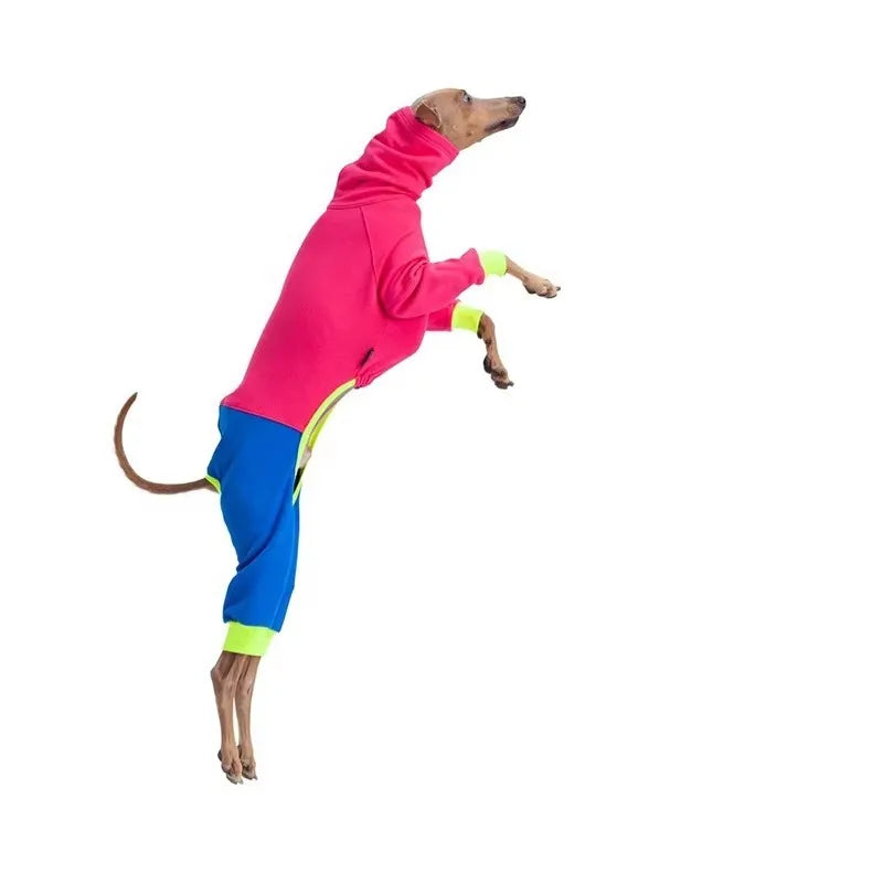 High Neck Fleece Jumpsuit for Large Dogs - view 2