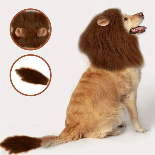 Lion Mane Dog Costume for Halloween