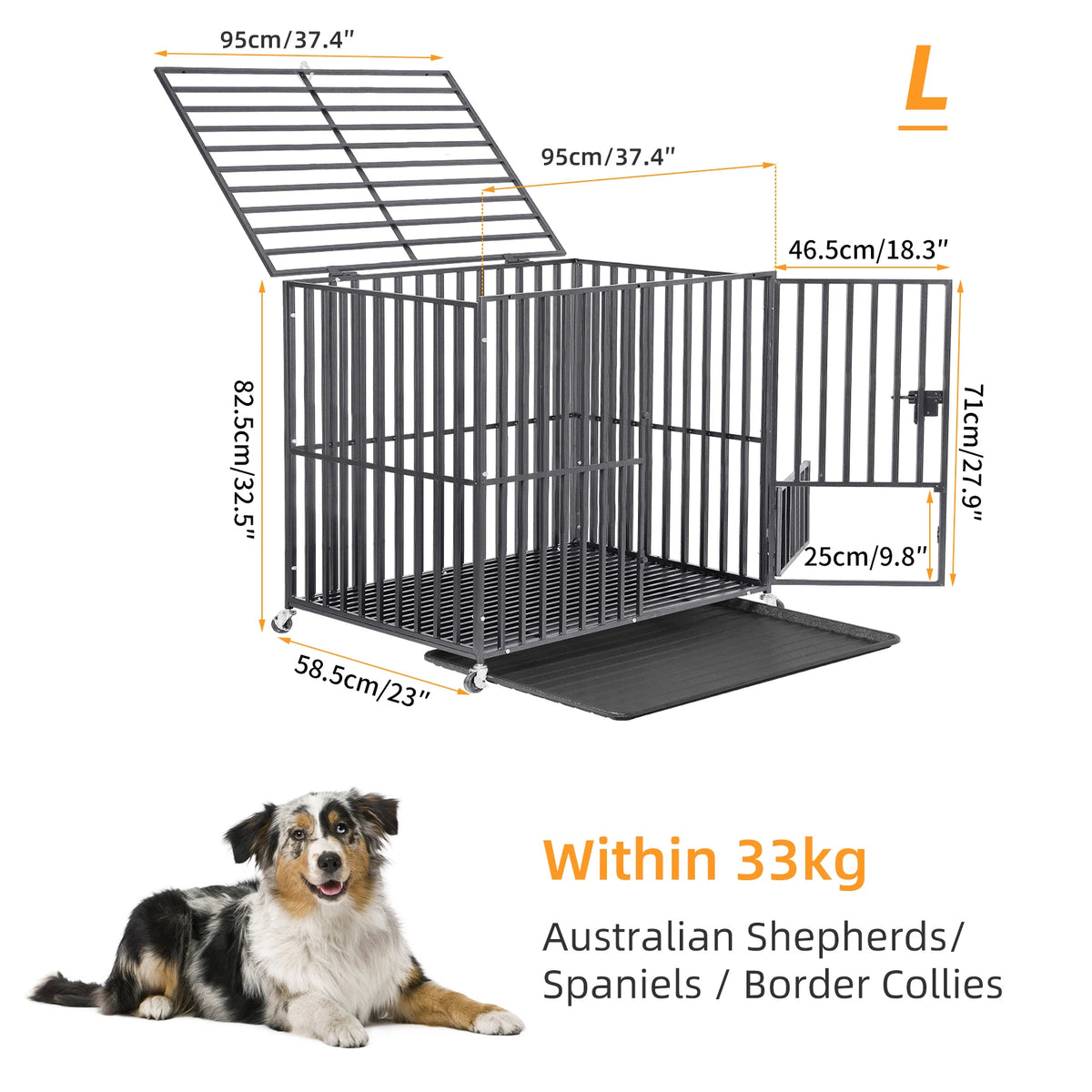 XXL Heavy Duty Dog Crate for Large Dogs - view 9