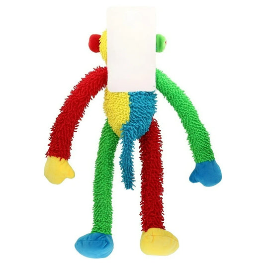 Multicolor Monkey Plush Dog Toy