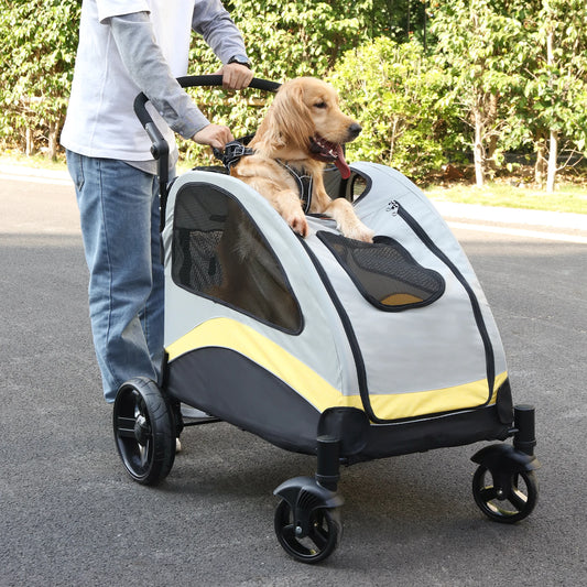 Large 4-Wheel Dog Stroller
