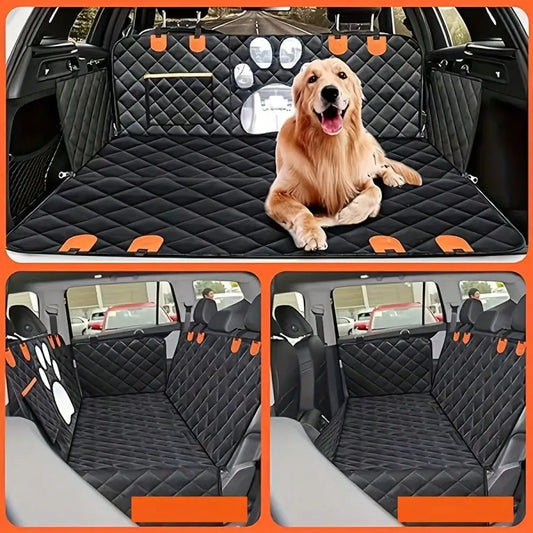 Waterproof Dog Back Seat Cover with Window