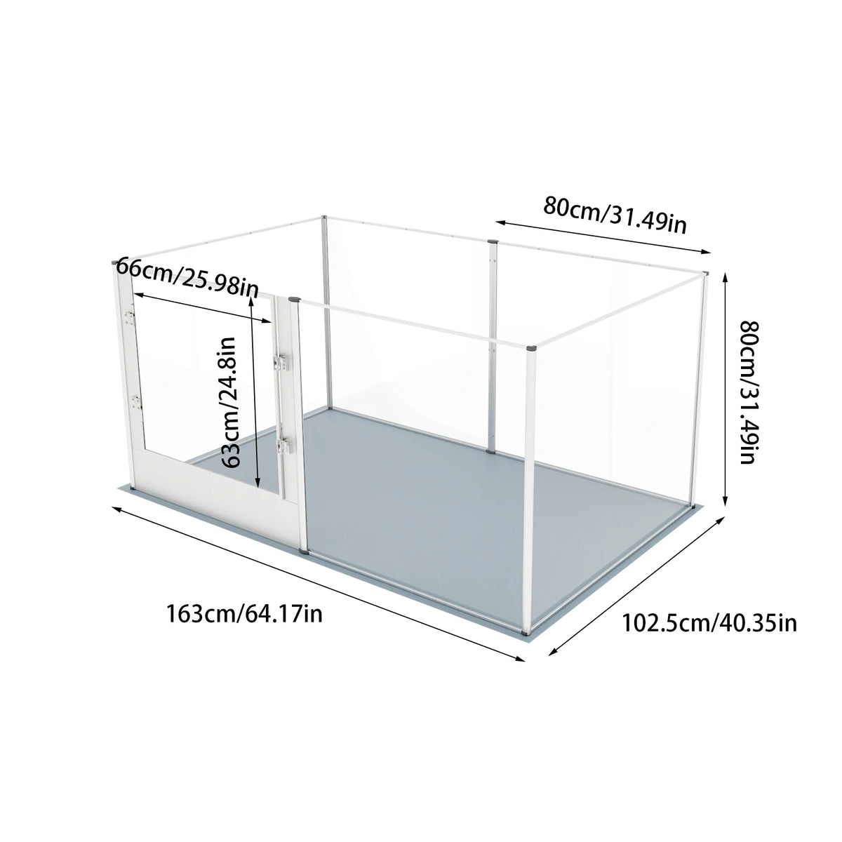 Large Acrylic Dog Playpen Fence for Indoor