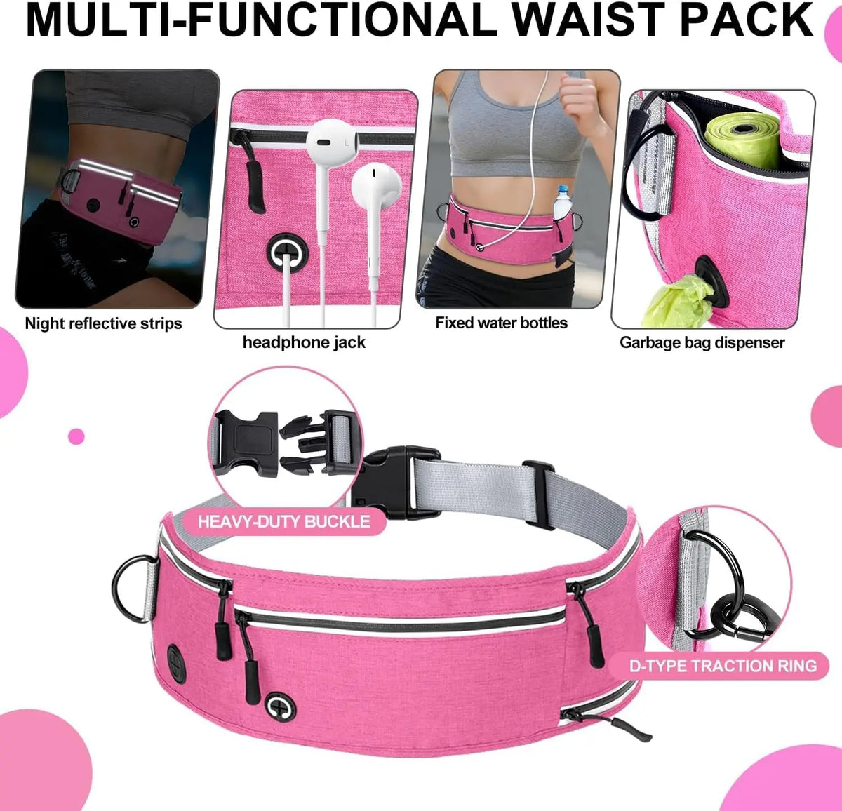 Hands-Free Waist Belt Dog Leash - view 9