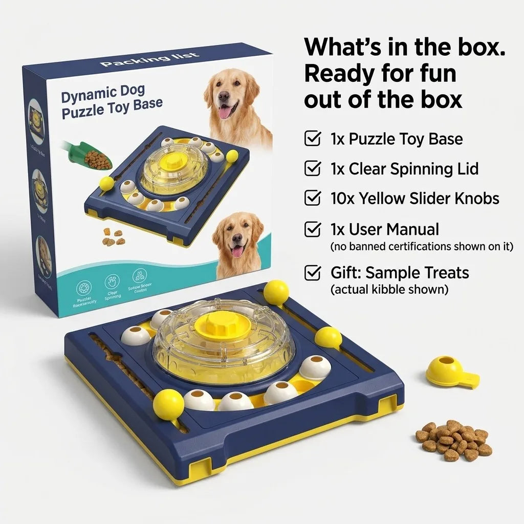 Dog Puzzle Toy, DJ Turntable