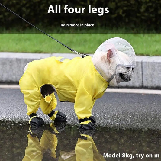 Waterproof Dog Raincoat Poncho