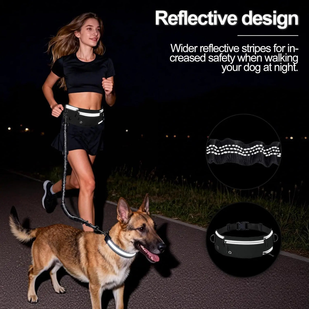 Hands-Free Waist Belt Dog Leash - view 4