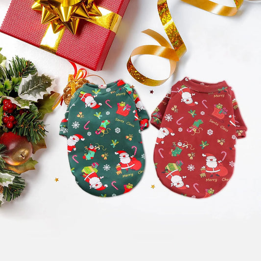 Large Dog Hoodies Christmas Sweater-