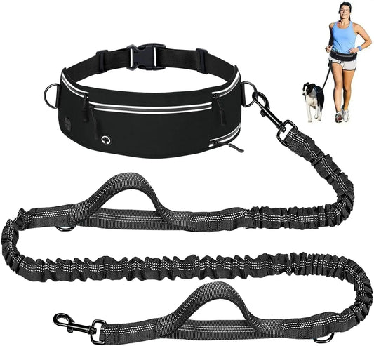 Hands-Free Waist Belt Dog Leash