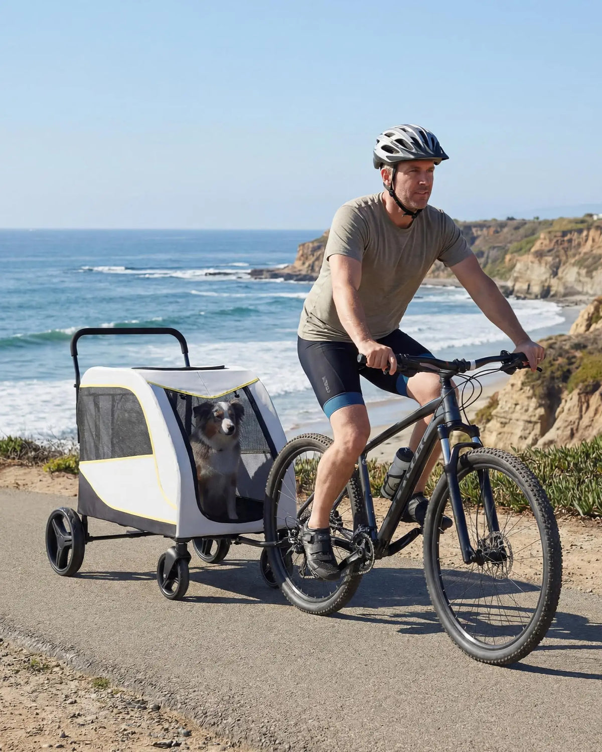 Large Dog Stroller – Heavy Duty, All-Terrain 4-Wheel Pet Wagon