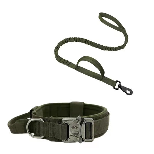 Dog Collar and Leash Set for Large Dogs