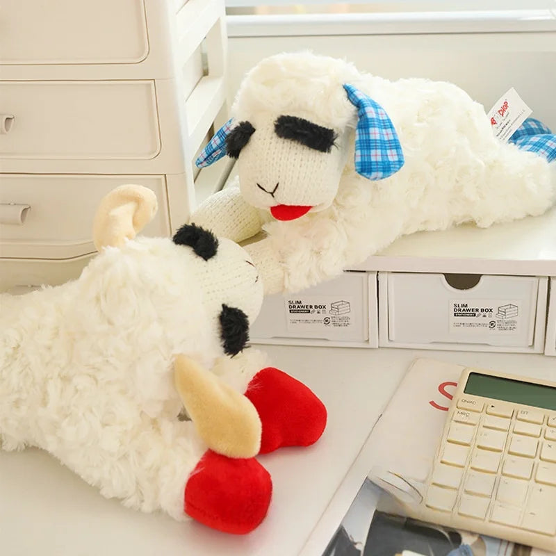 Squeaky Lamb Plush Dog Toy