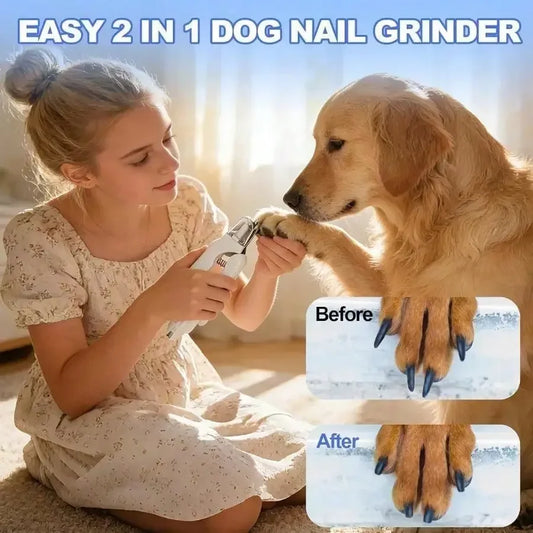 New Model 2‑In‑1 Dog Nail Clippers With Lights