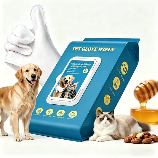 Dog Grooming Glove Wipes 20-Pack