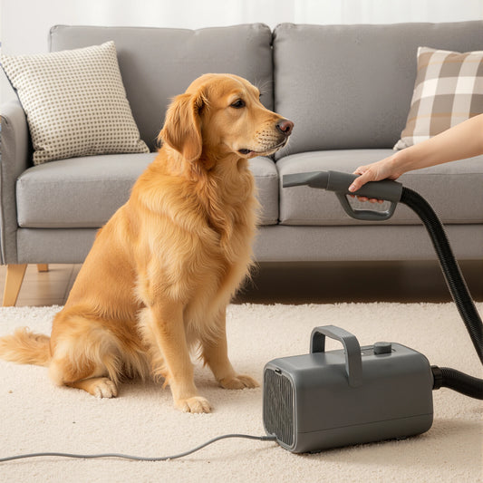 5-piece Pet Blow Dryer Grooming Vacuum Kit