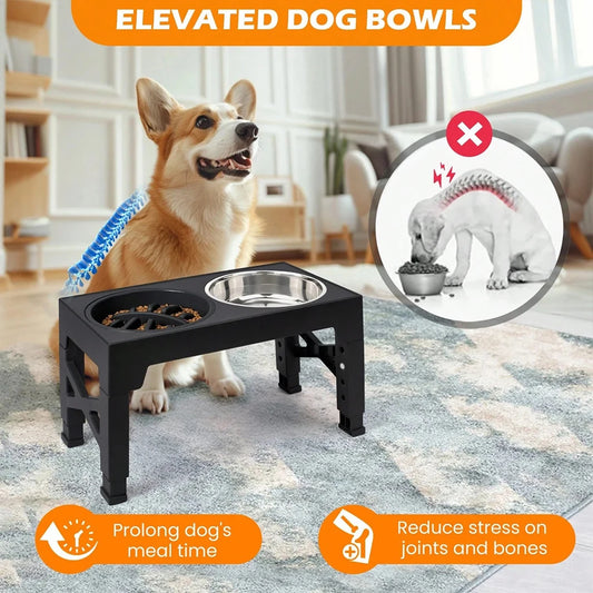 Adjustable Elevated Dog Feeder for Large Dogs - view 2