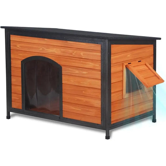 Weatherproof Outdoor Dog House 43.3" L