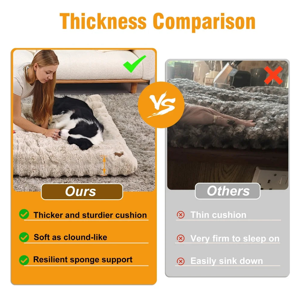 Ultra Plush Dog Bed for Large Dogs - view 8