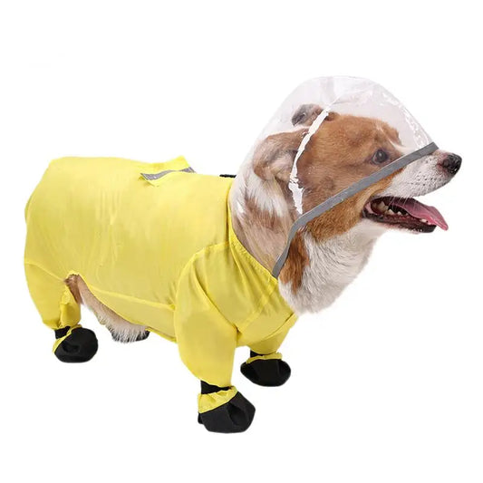 Waterproof Dog Raincoat Poncho - view 2
