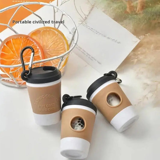 Portable Dog Poop Trash Can Dispenser