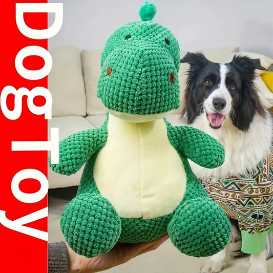 Durable Plush Dinosaur Dog Toy