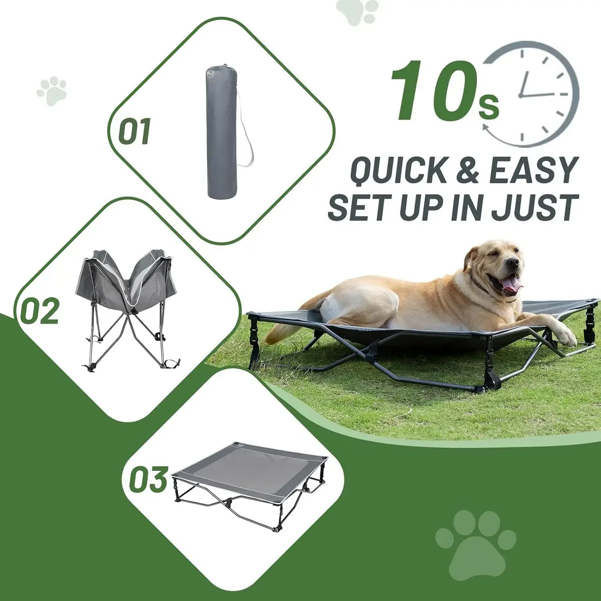 Elevated Cooling Outdoor Dog Bed - view 5