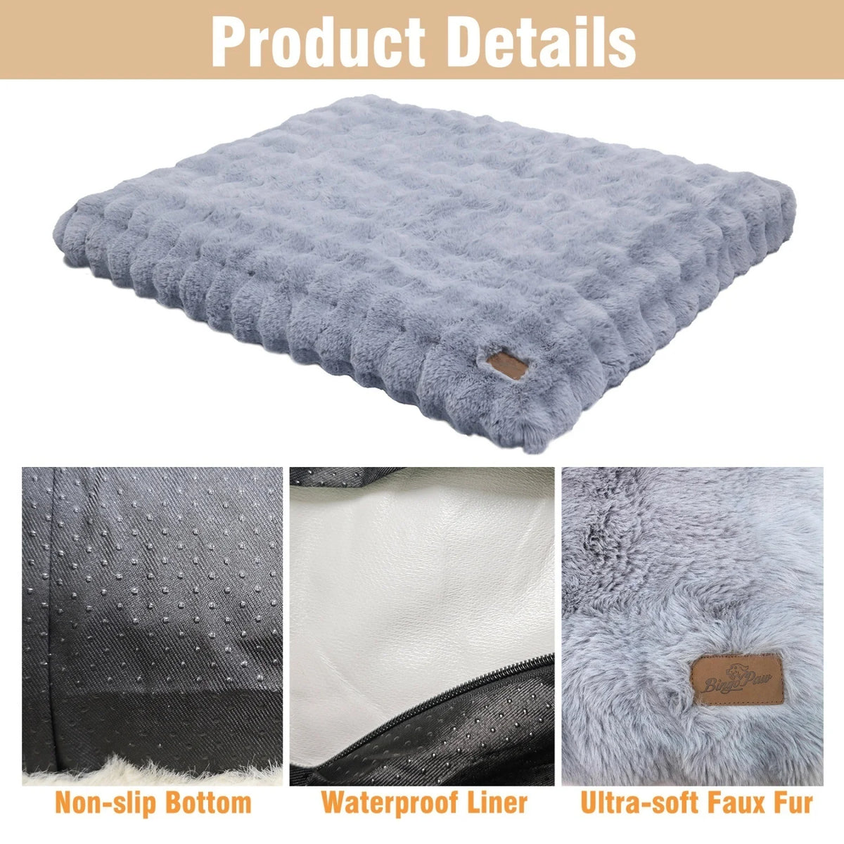 Ultra-Soft Plush Dog Bed M-4XL - view 6