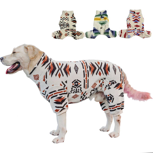 Soft Fleece Turtleneck Dog Pajamas