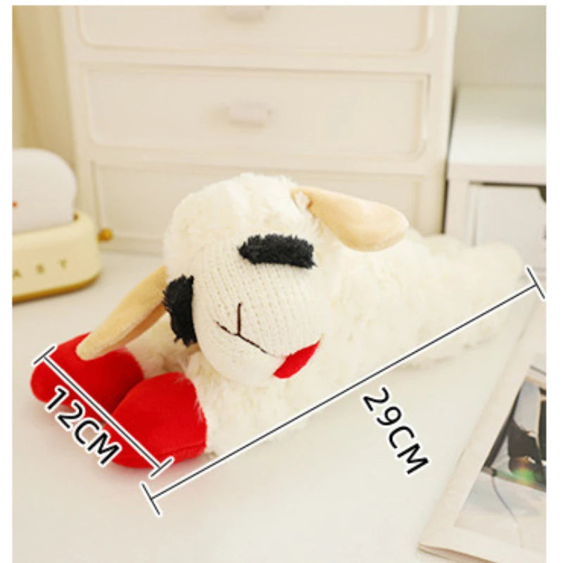 Squeaky Lamb Plush Dog Toy - view 4