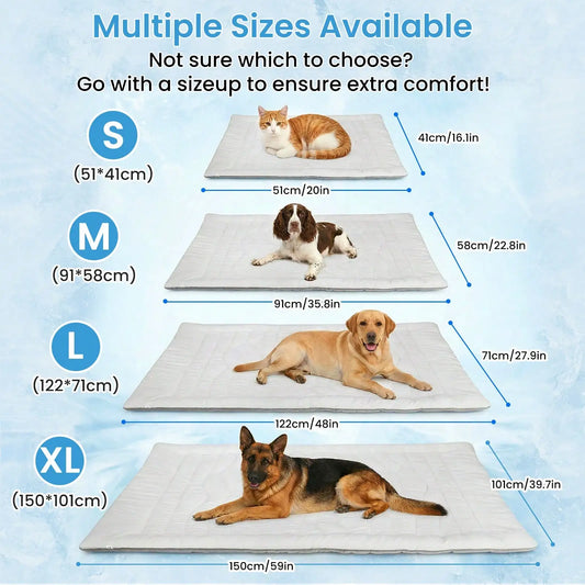 Washable Dog Cooling Mat Blanket