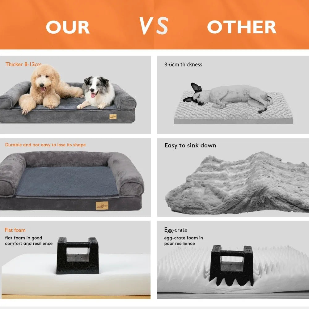 XXL Memory Foam Orthopedic Dog Bed Sofa - view 8