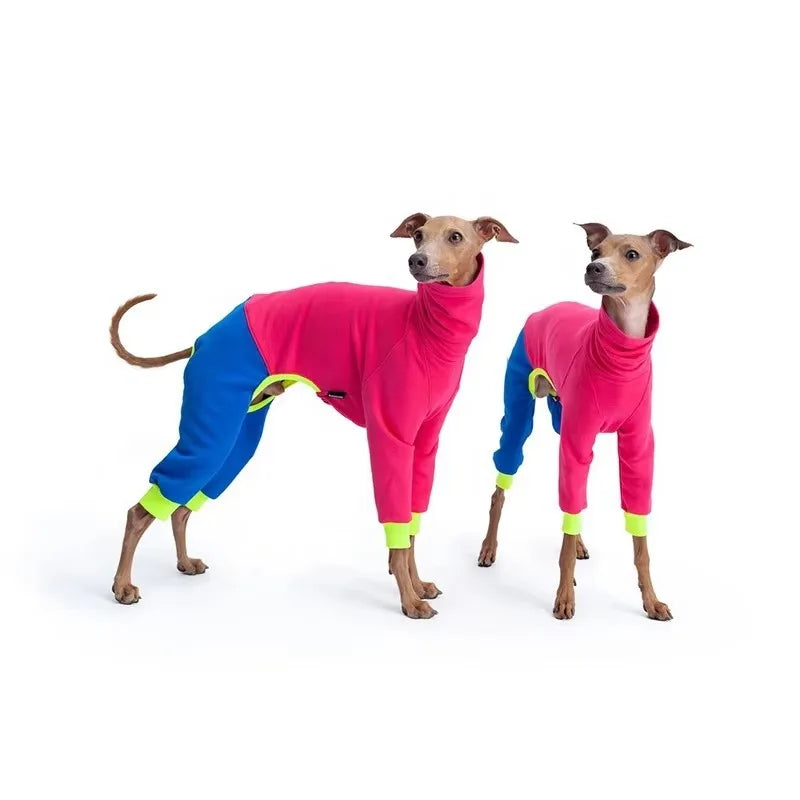 High Neck Fleece Jumpsuit for Large Dogs - view 3